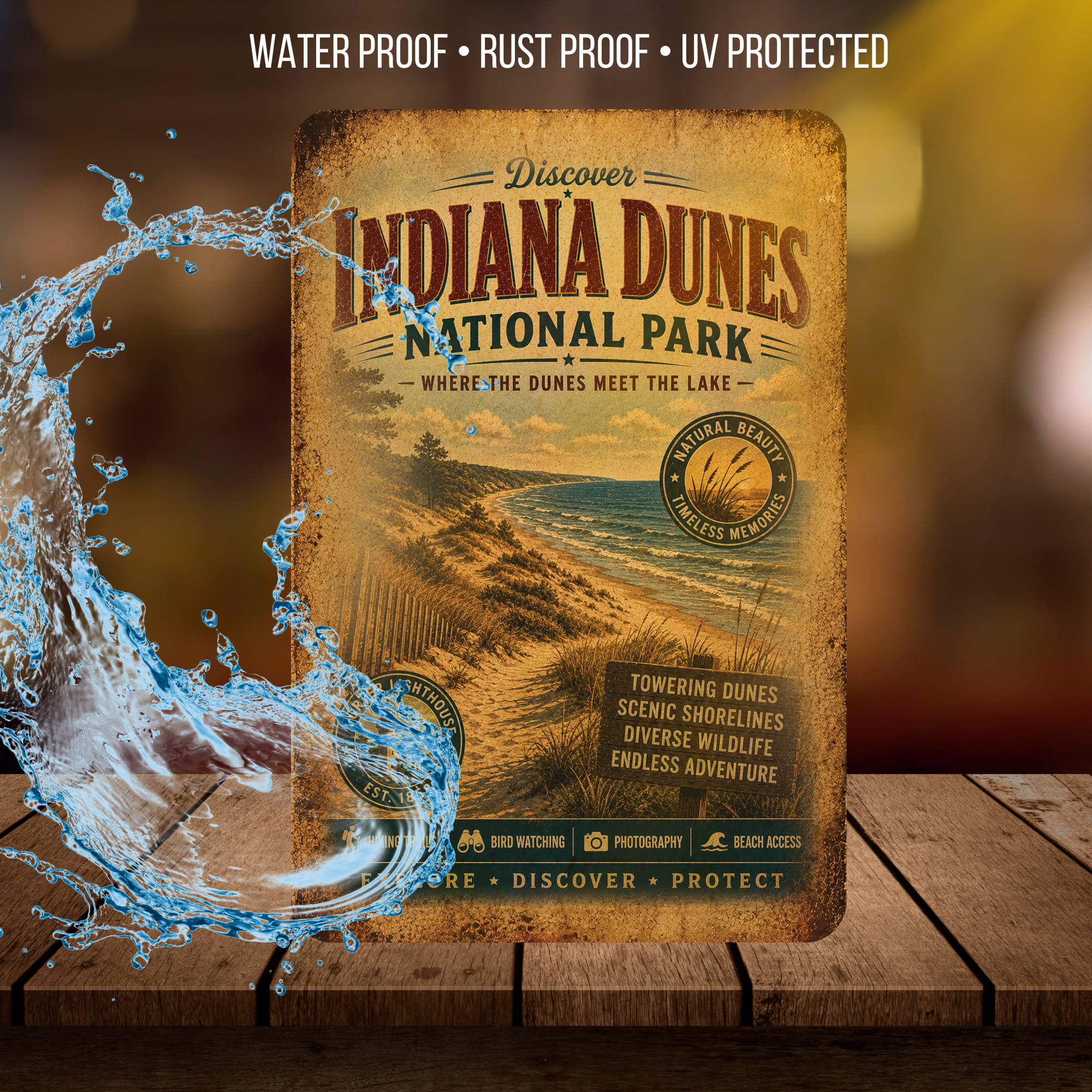 Indiana Dunes National Park Metal Sign