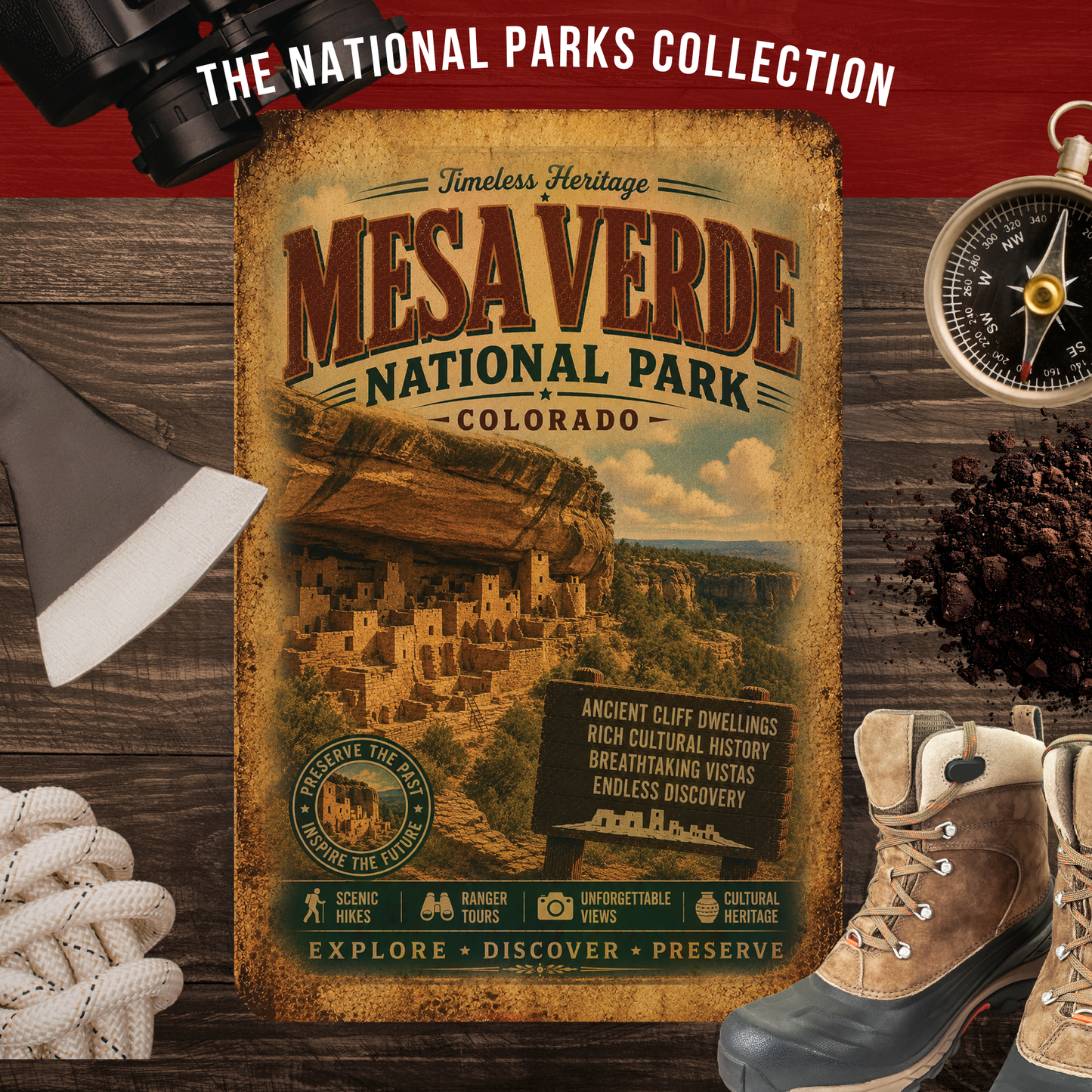 Mesa Verde National Park Metal Sign