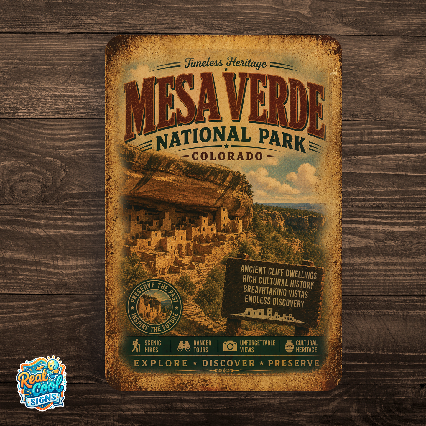 Mesa Verde National Park Metal Sign