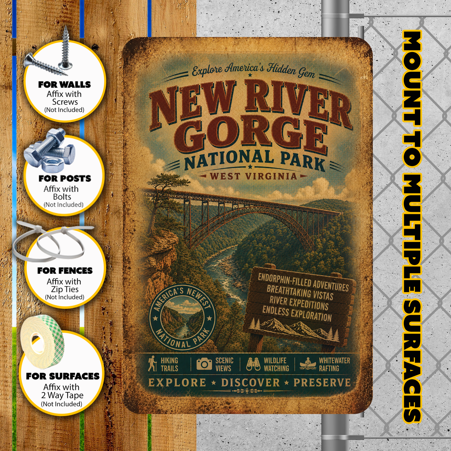 New River Gorge National Park Sign