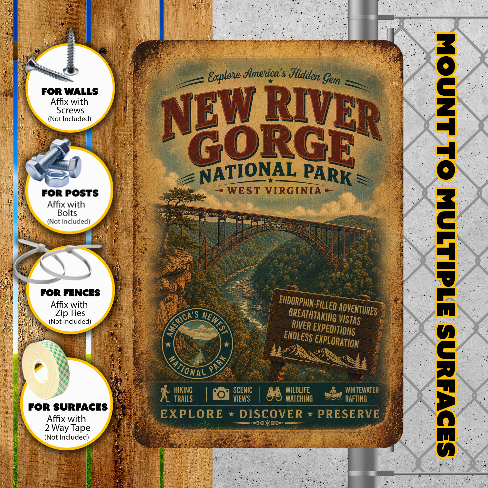 New River Gorge National Park Sign