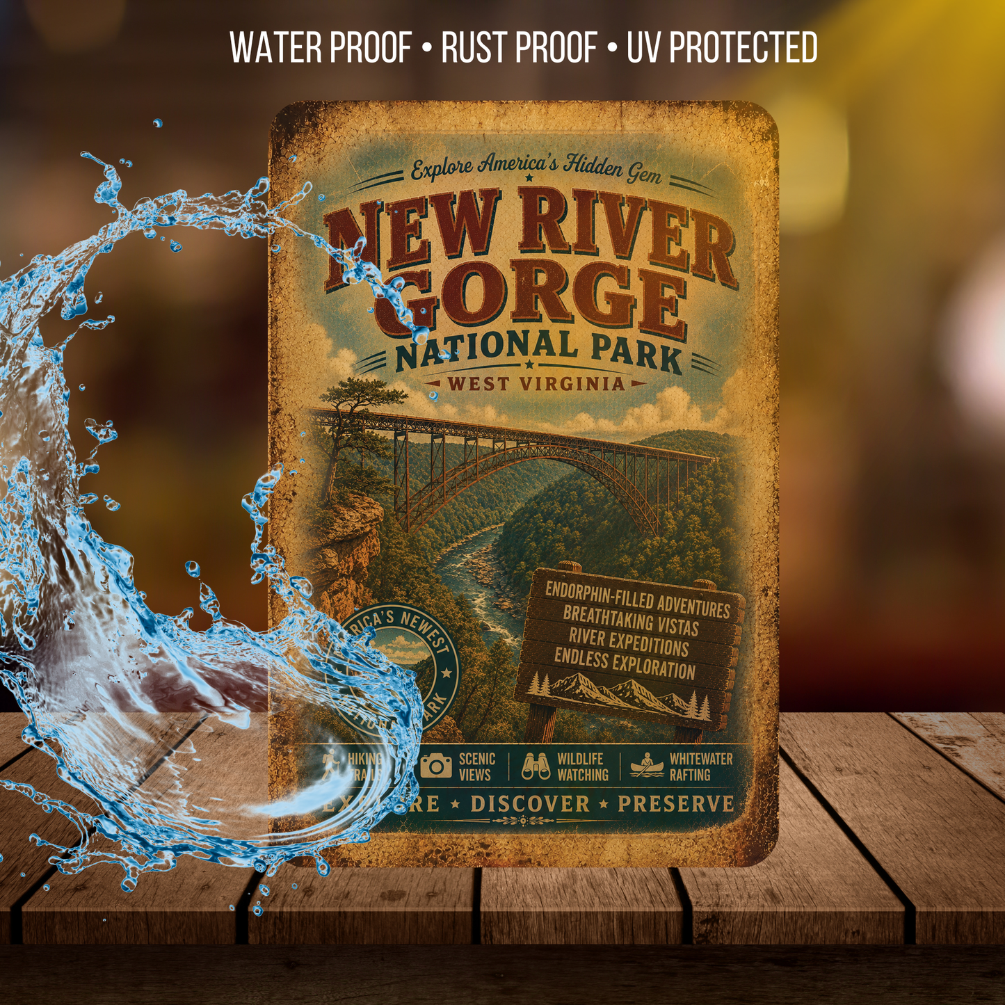 New River Gorge National Park Sign