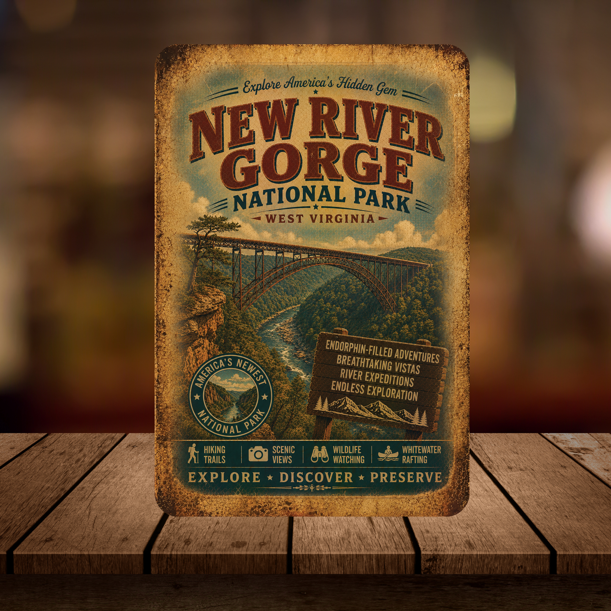 New River Gorge National Park Sign