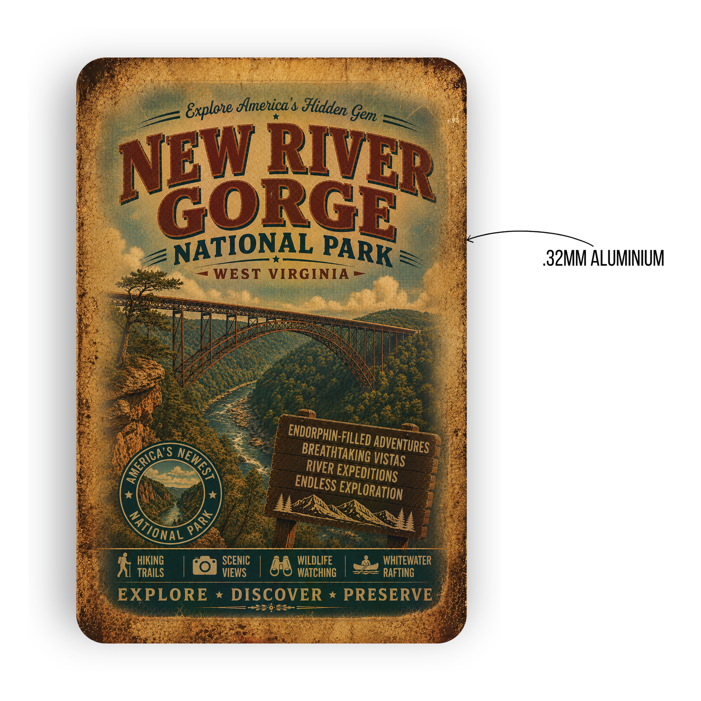 New River Gorge National Park Sign