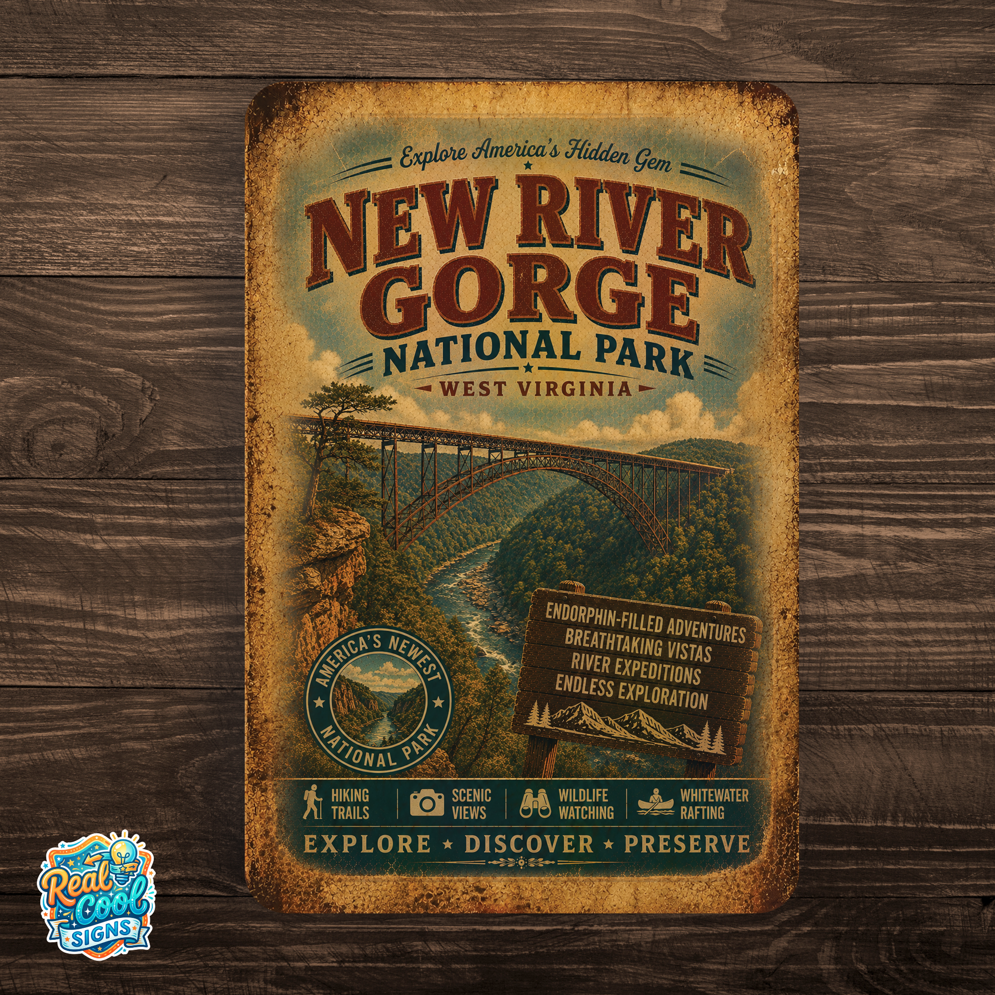 New River Gorge National Park Sign