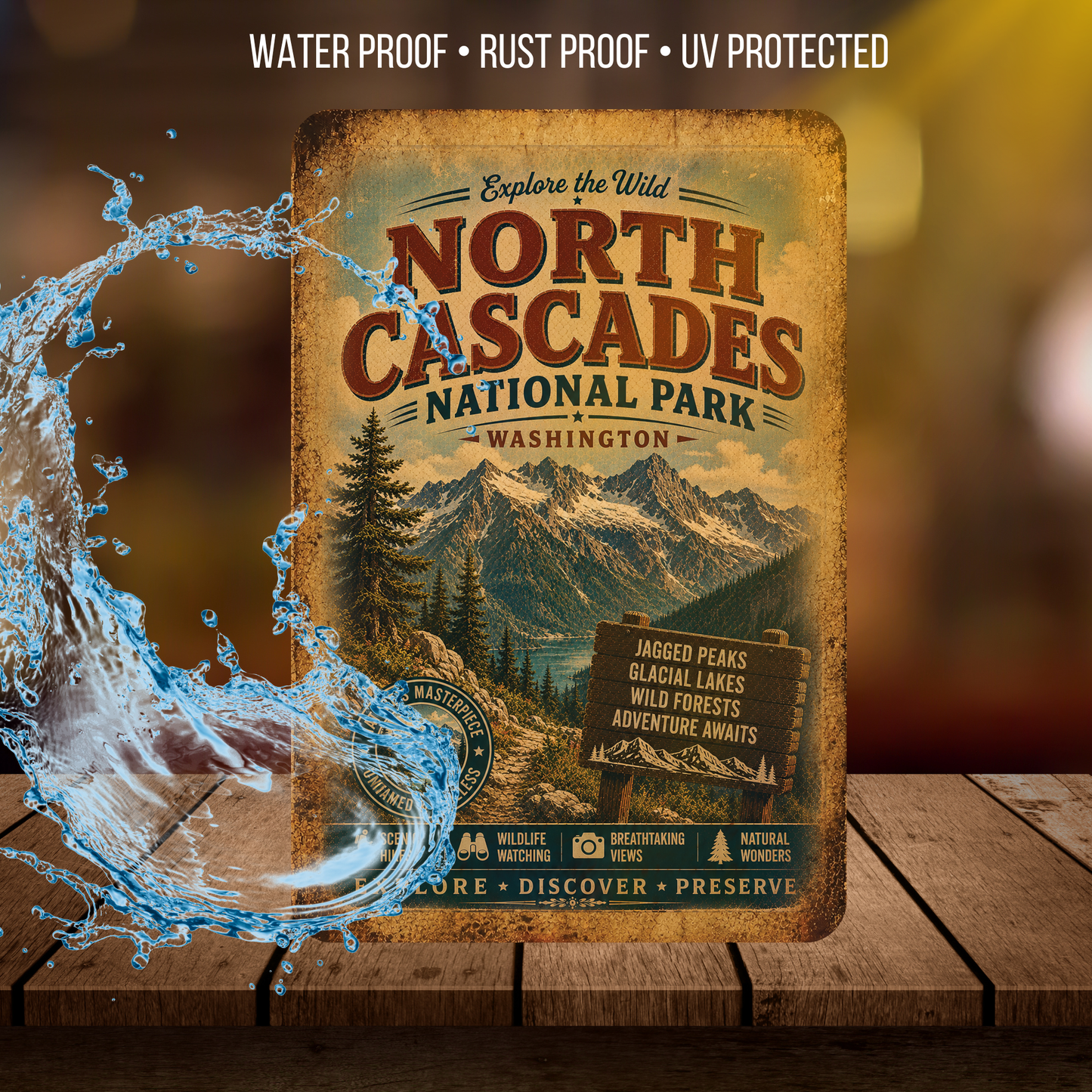 North Cascades National Park Sign