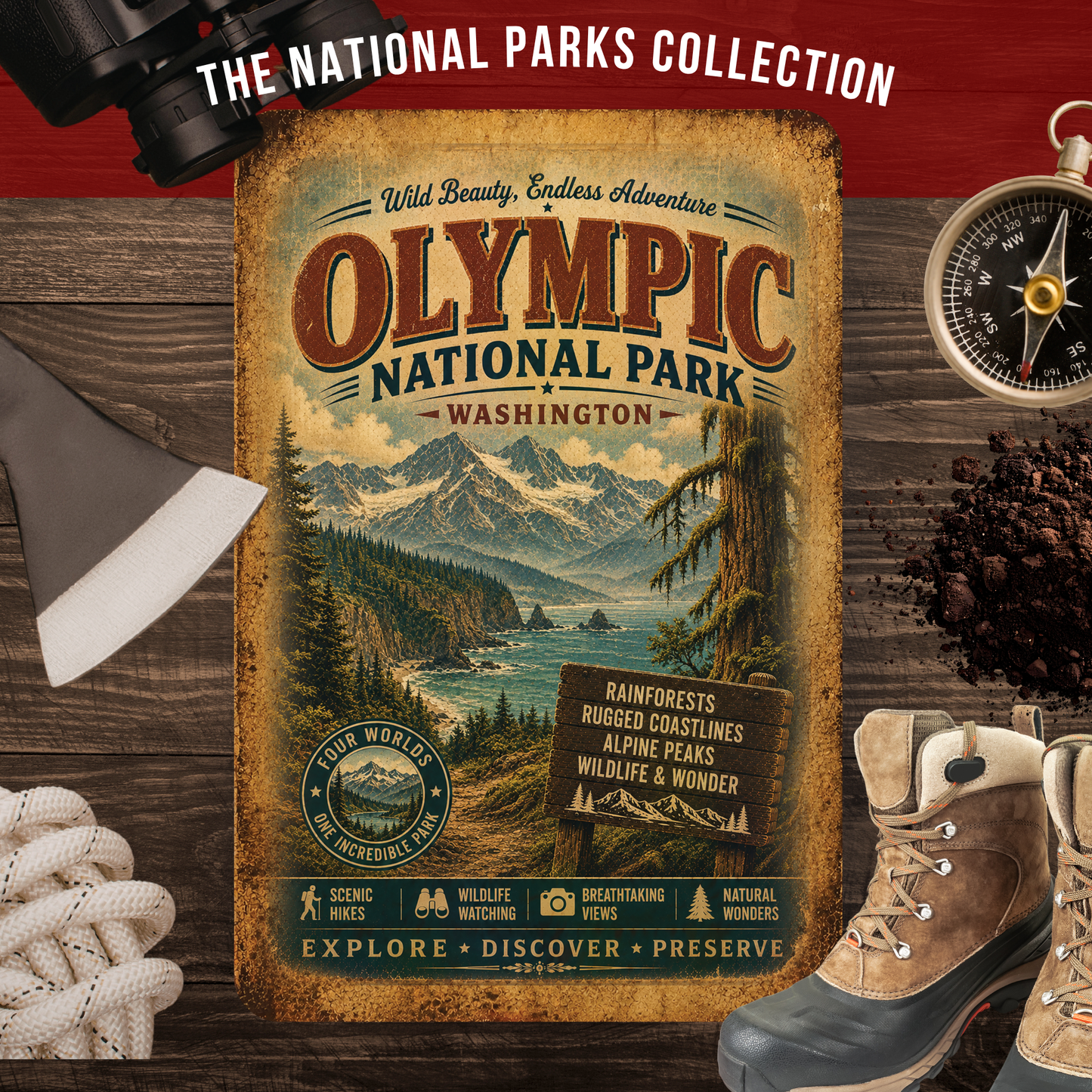 Olympic National Park Sign