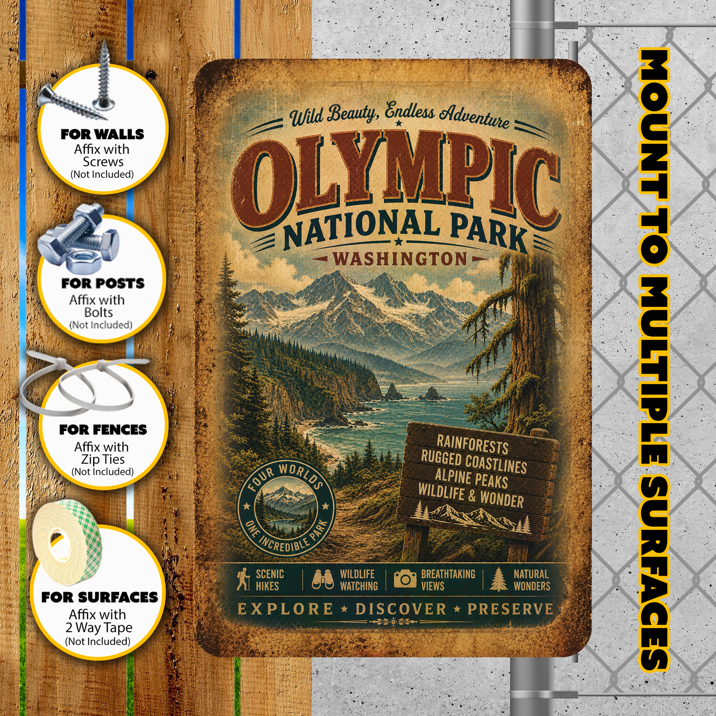Olympic National Park Sign