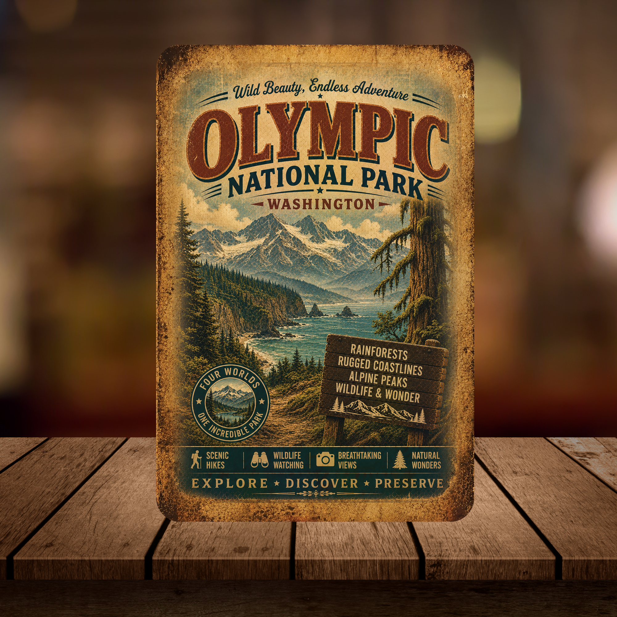 Olympic National Park Sign