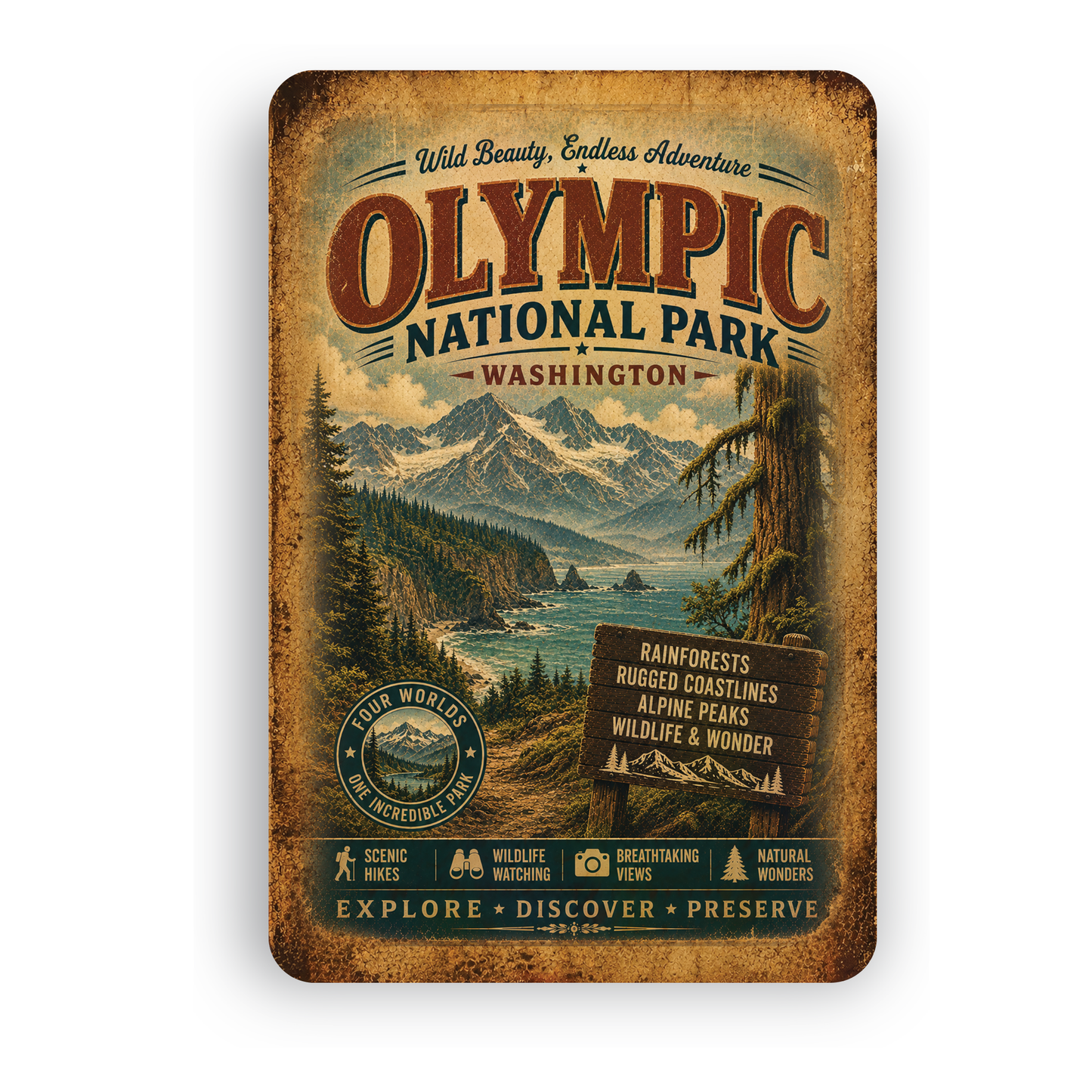 Olympic National Park Sign