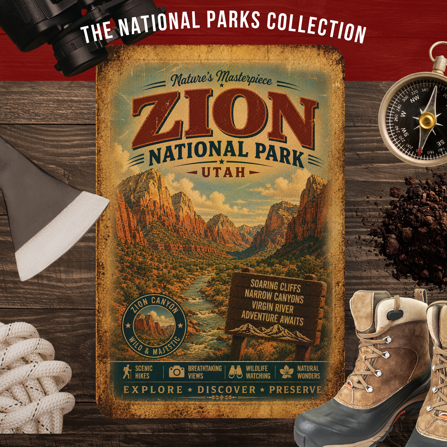 Zion National Park Sign