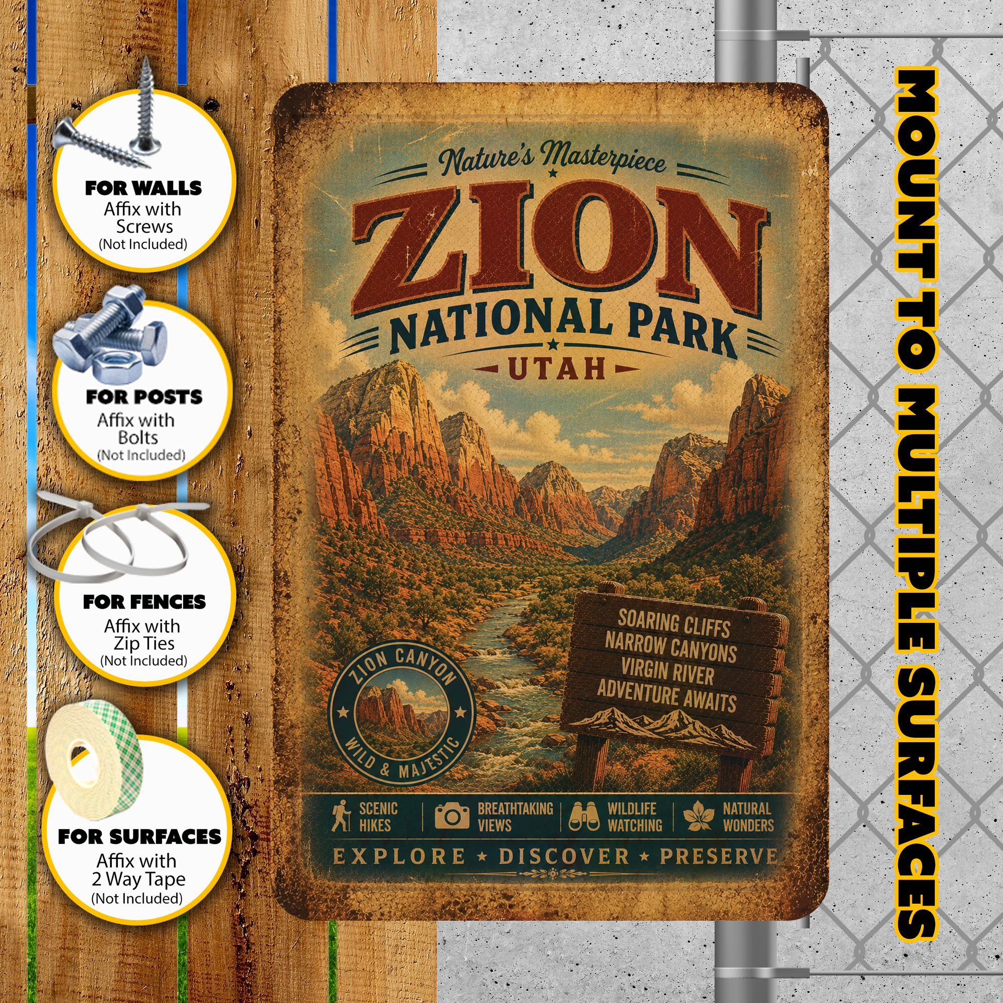 Zion National Park Sign