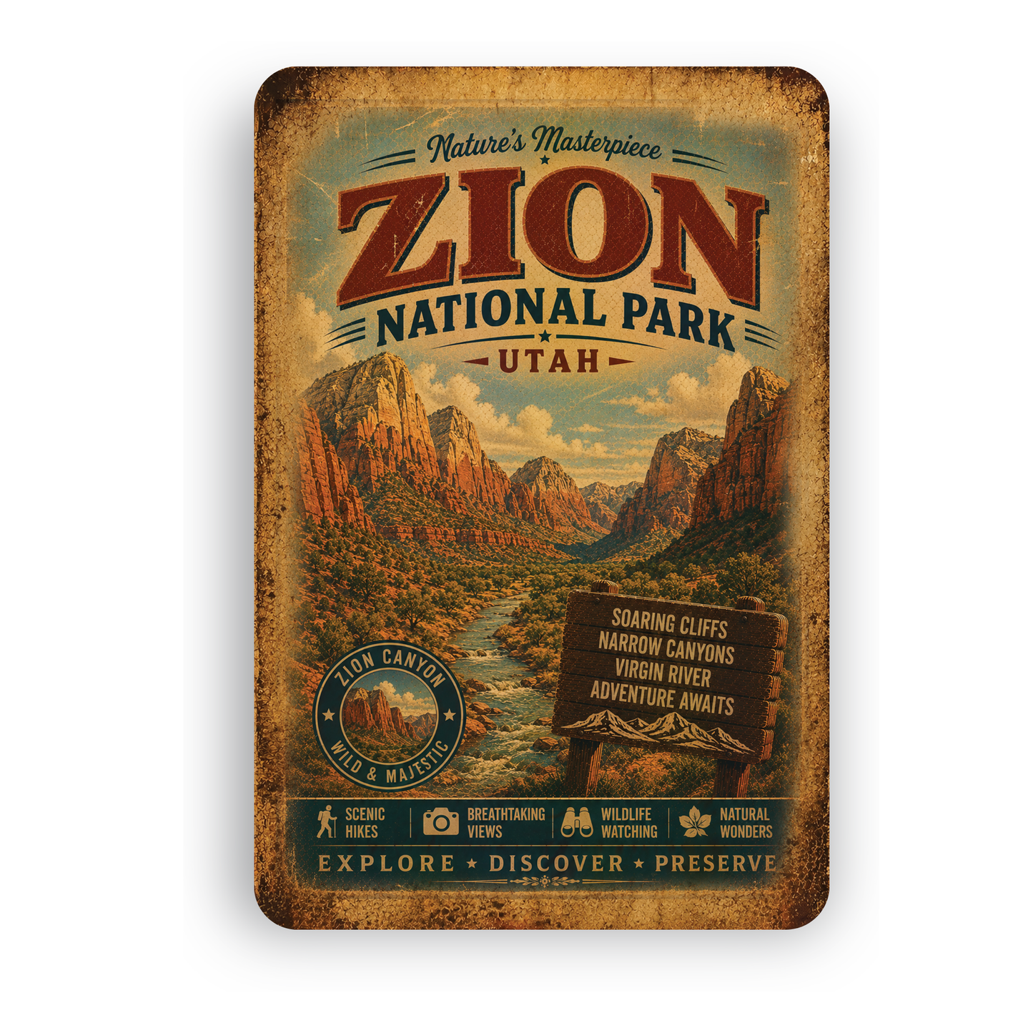 Zion National Park Sign