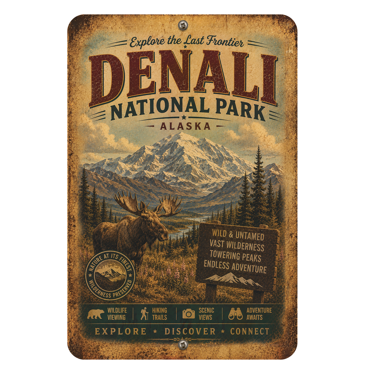 Denali National Park Sign