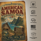 American Samoa National Park Metal Sign