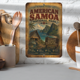 American Samoa National Park Metal Sign