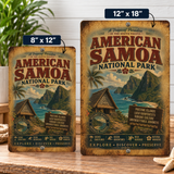 American Samoa National Park Metal Sign