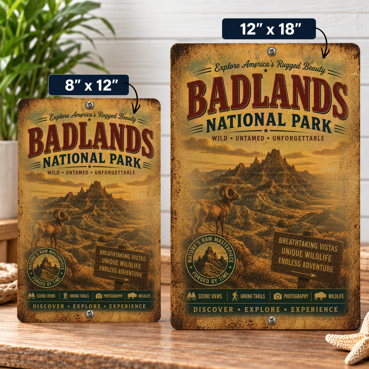 Badlands National Park Sign