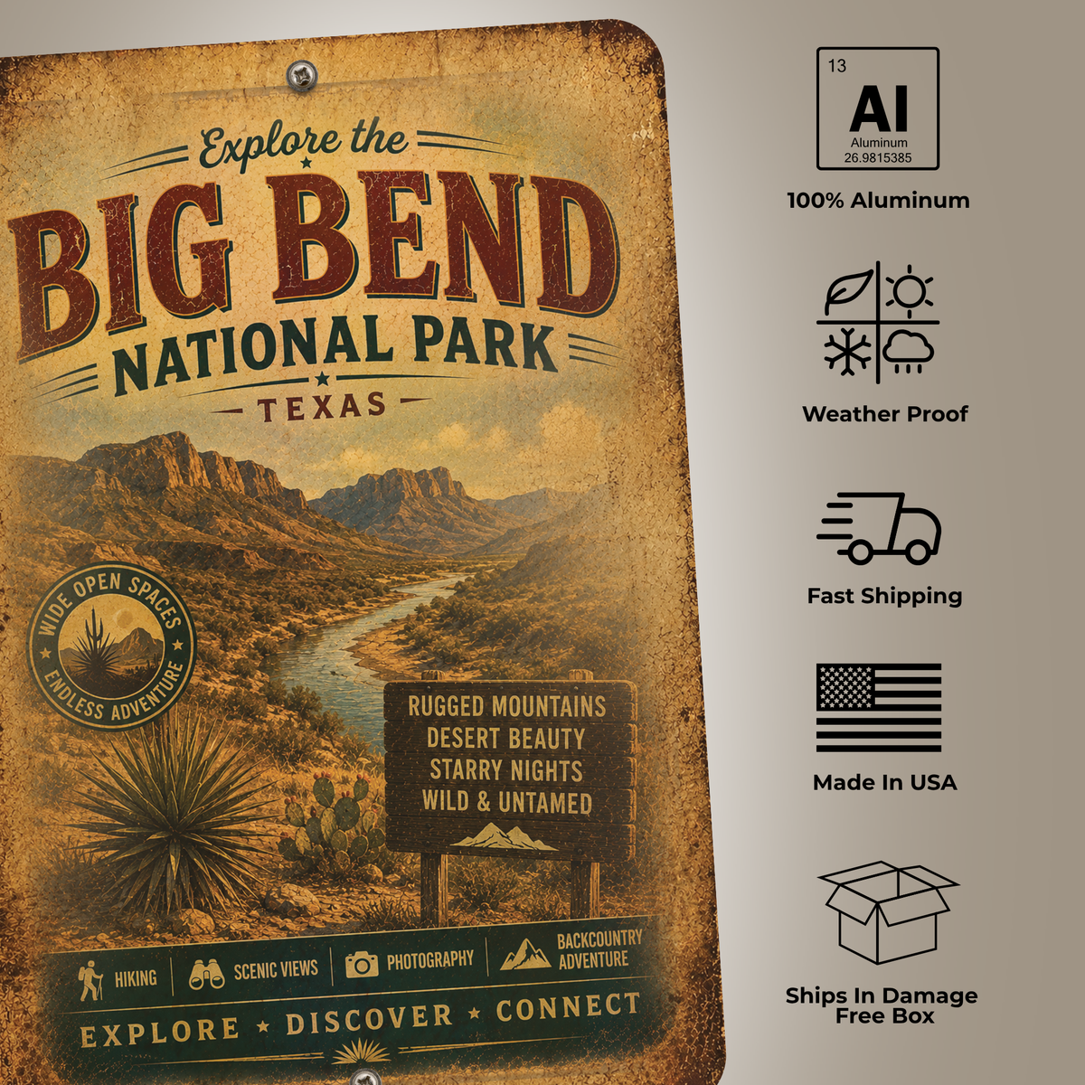 Big Bend National Park Sign