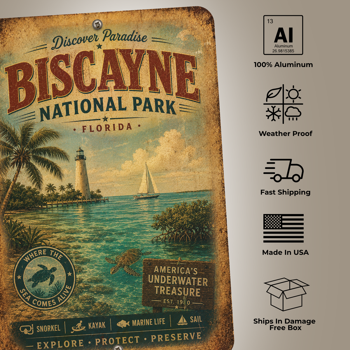 Biscayne National Park Sign