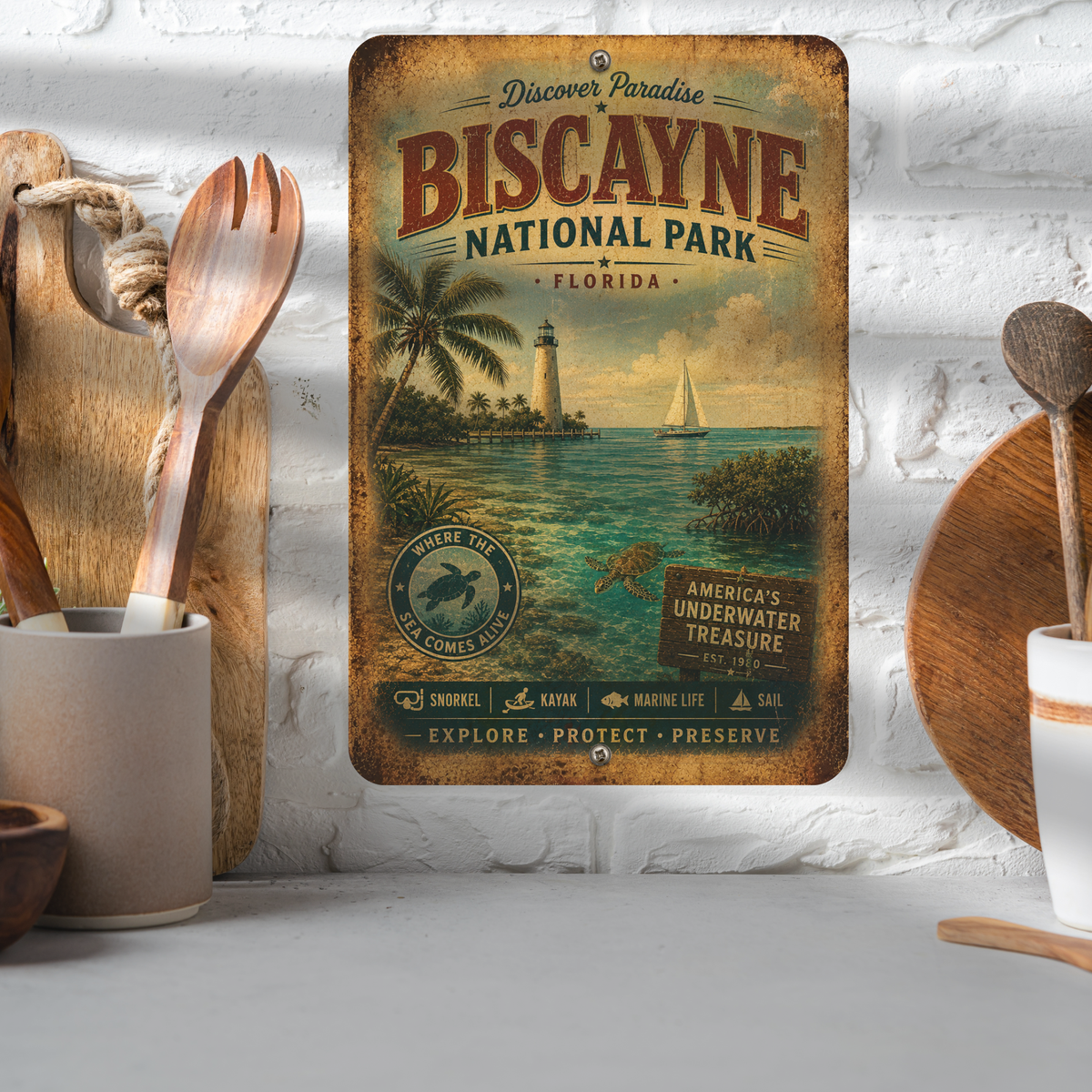Biscayne National Park Sign