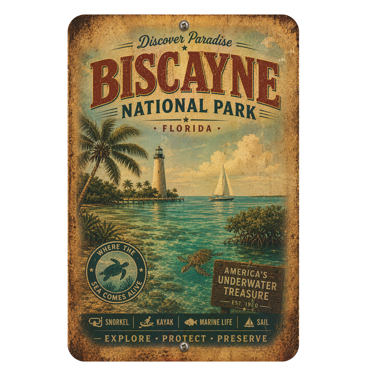 Biscayne National Park Sign