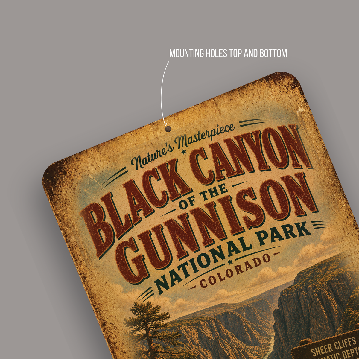 Black Canyon of the Gunnison National Park Sign