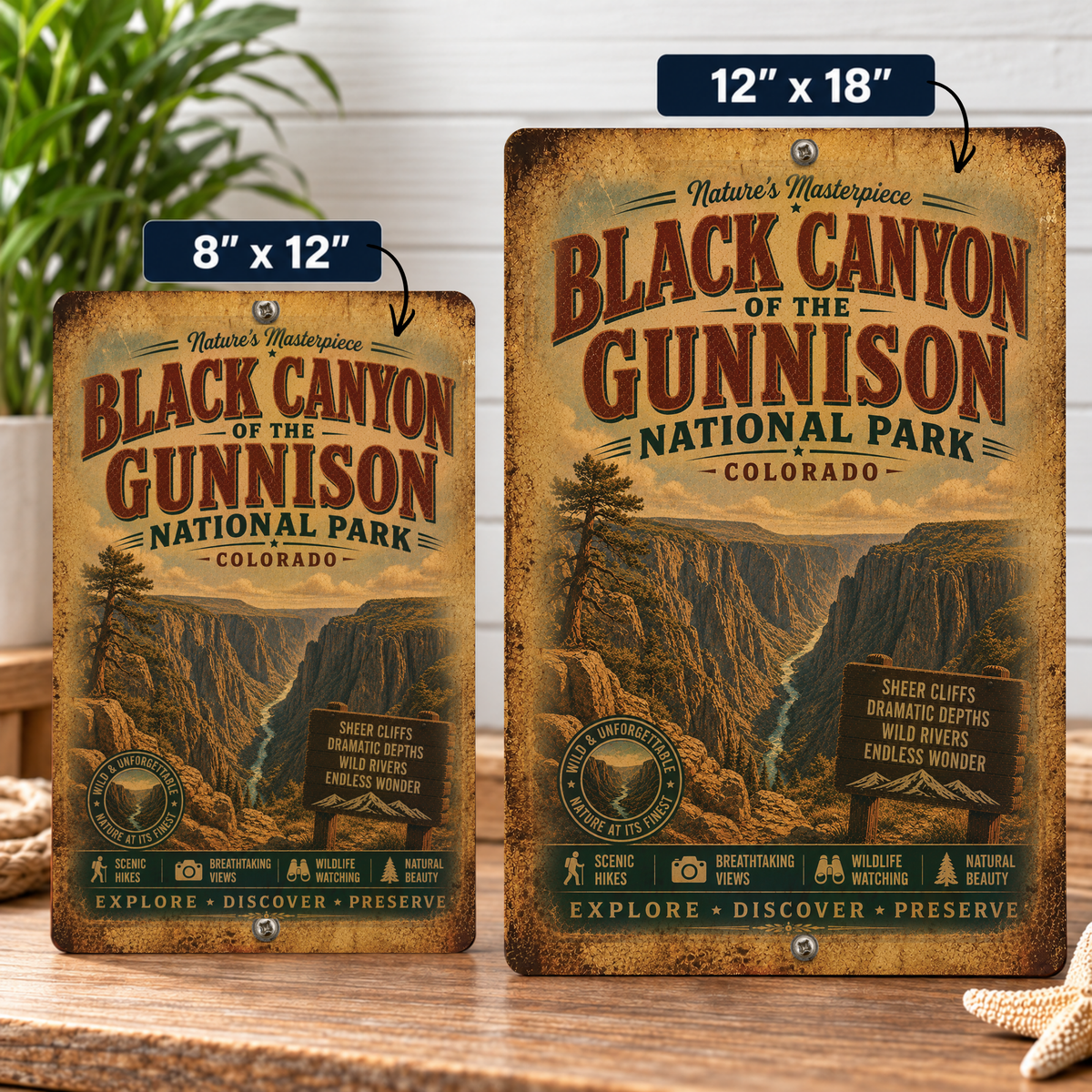 Black Canyon of the Gunnison National Park Sign