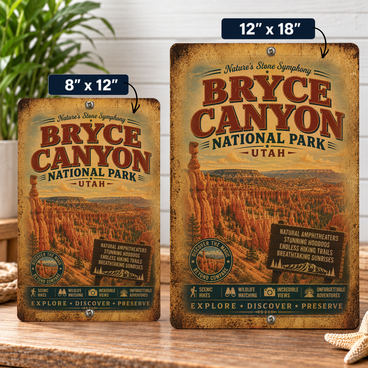 Bryce Canyon National Park Metal Sign