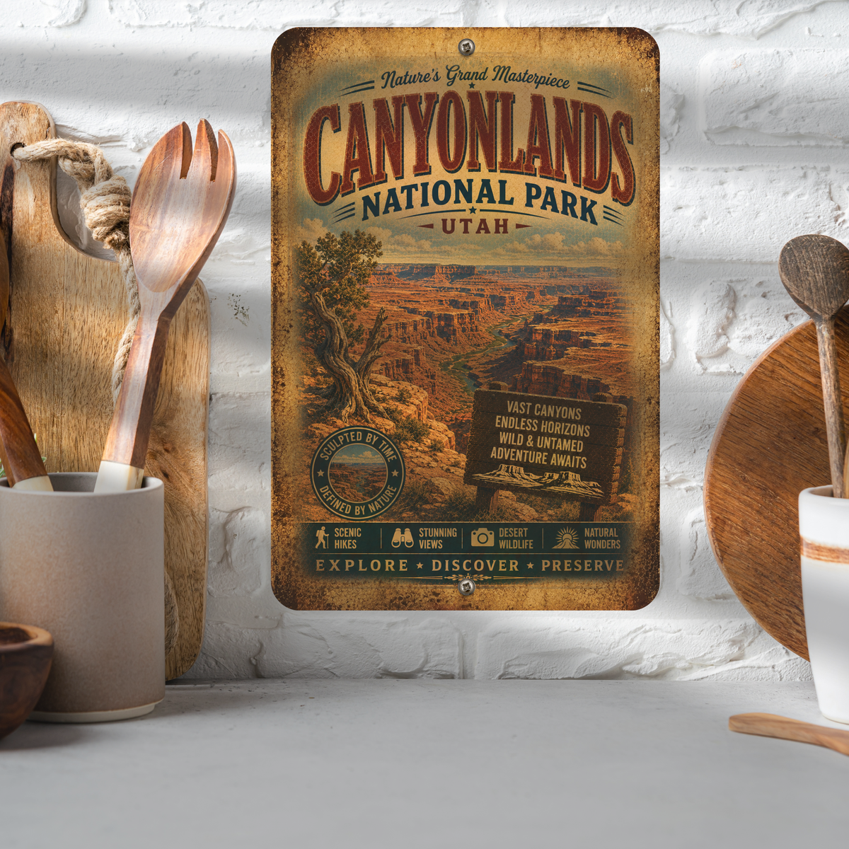 Canyonlands National Park Metal Sign