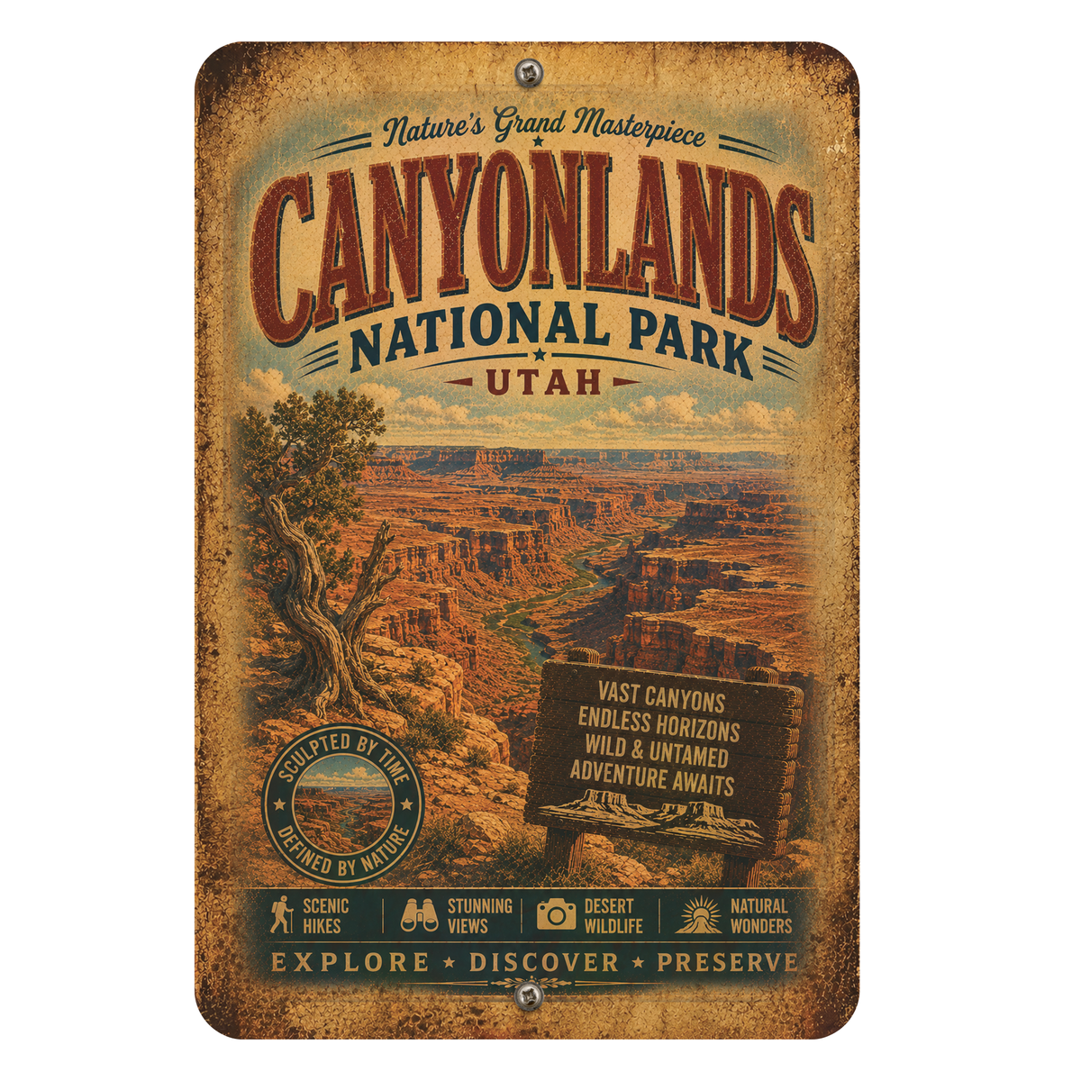 Canyonlands National Park Metal Sign
