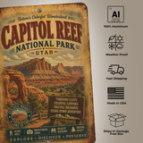 Capitol Reef National Park Metal Sign