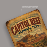 Capitol Reef National Park Metal Sign