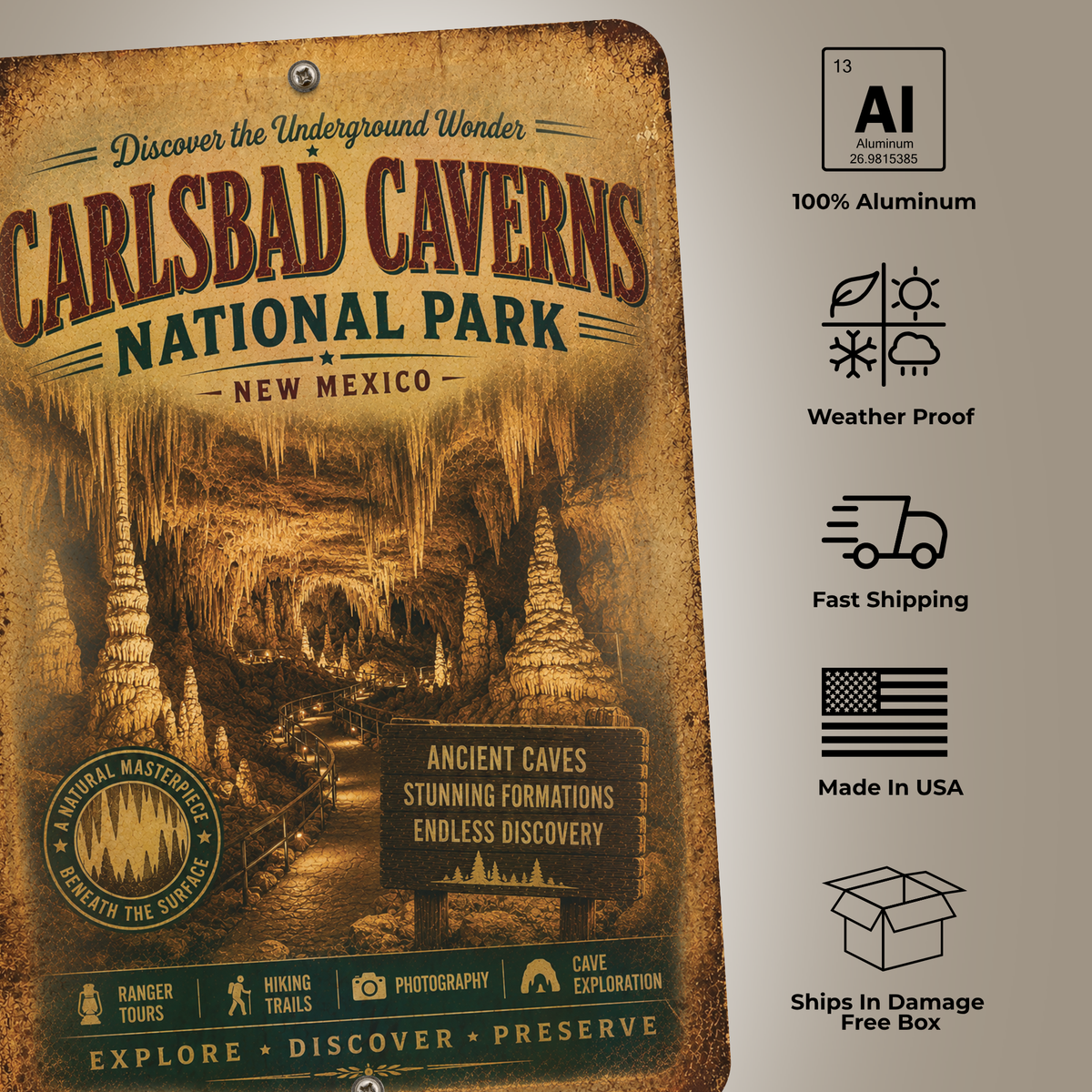 Carlsbad Caverns National Park Sign