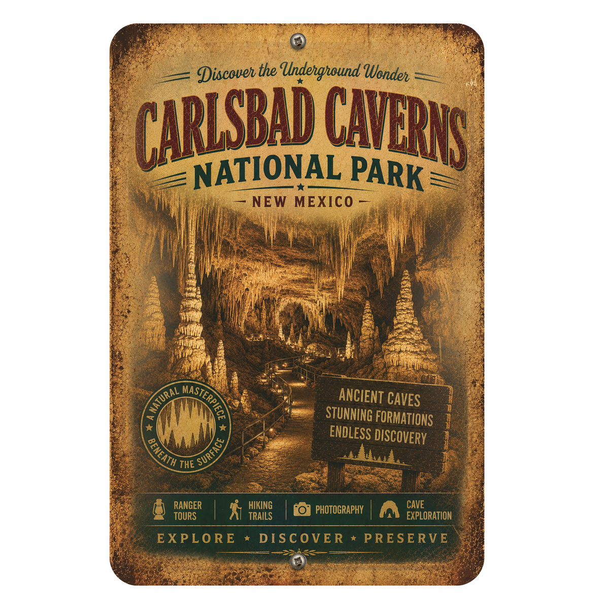 Carlsbad Caverns National Park Sign
