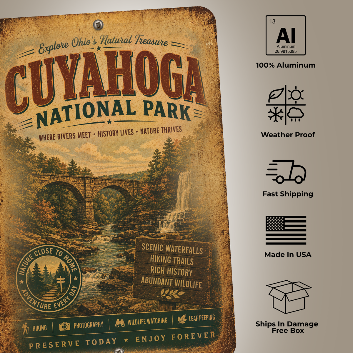 Cuyahoga National Park Sign