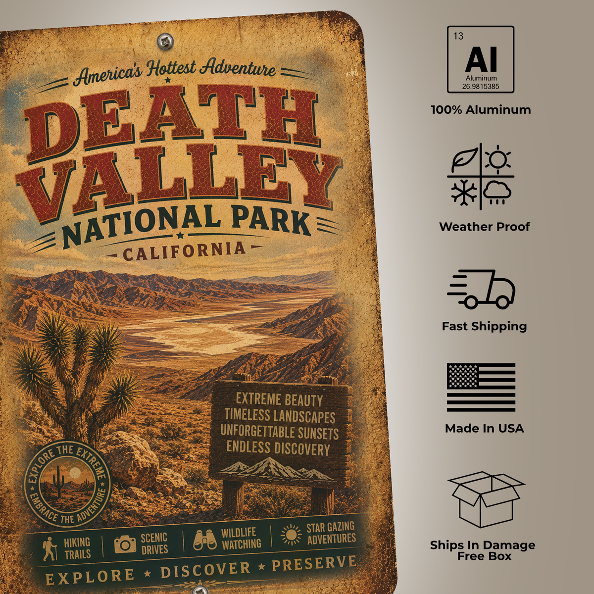 Death Valley National Park Sign