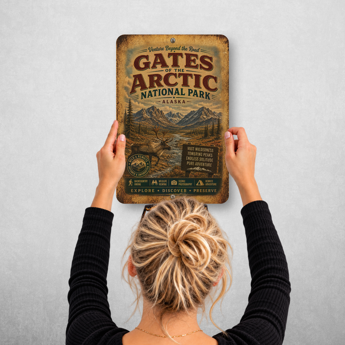 Gates of the Arctic National Park Sign