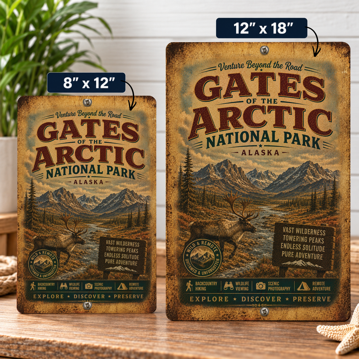 Gates of the Arctic National Park Sign