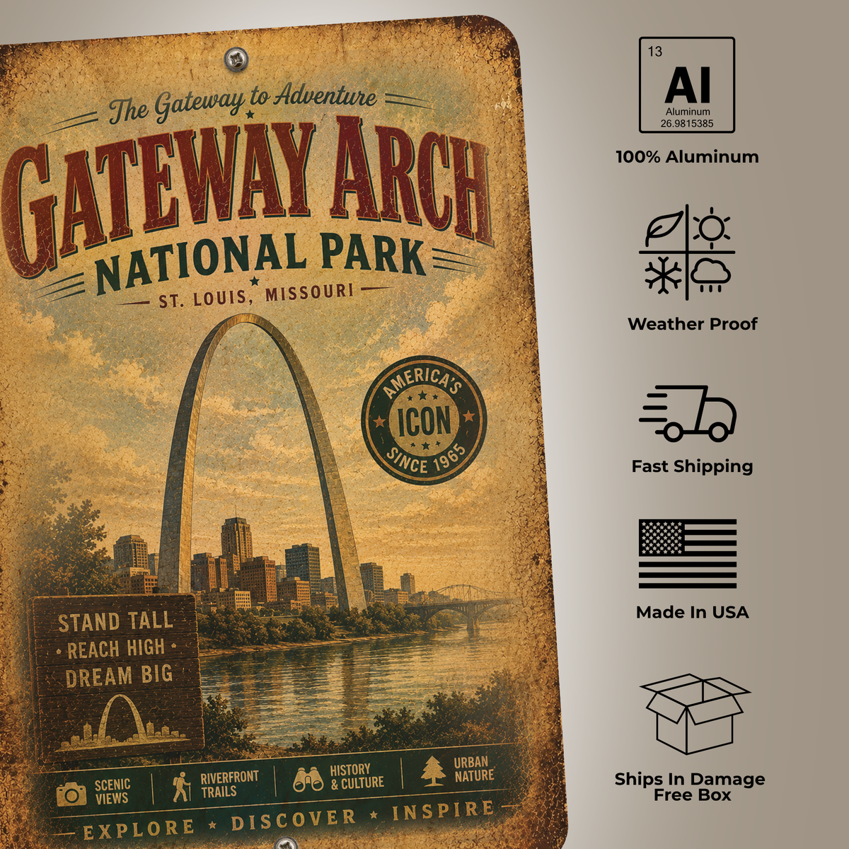 Gateway Arch National Park Sign