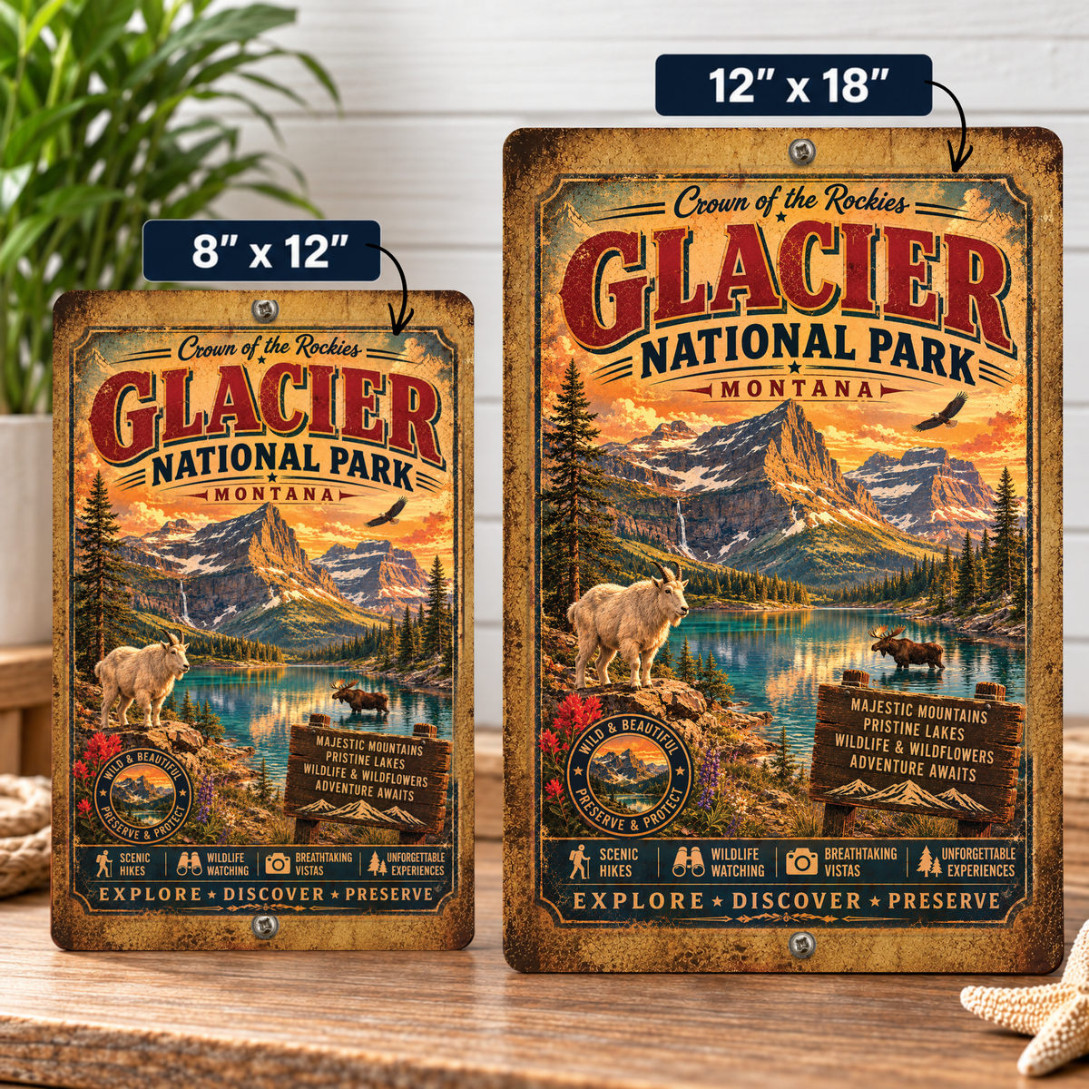 Glacier National Park Sign