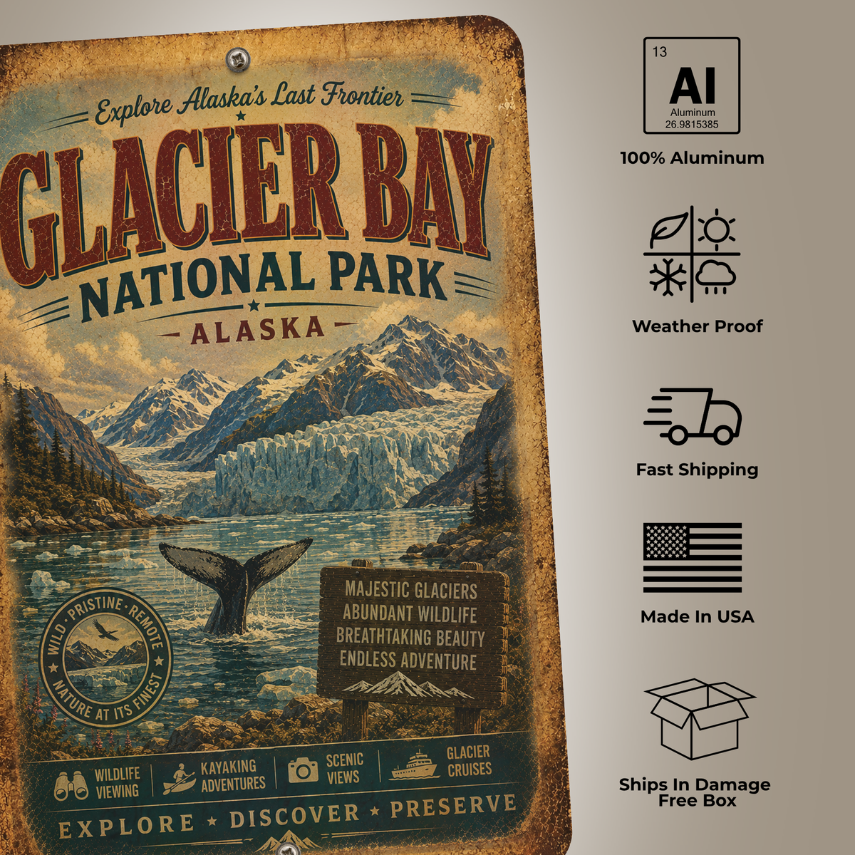 Glacier Bay National Park Sign