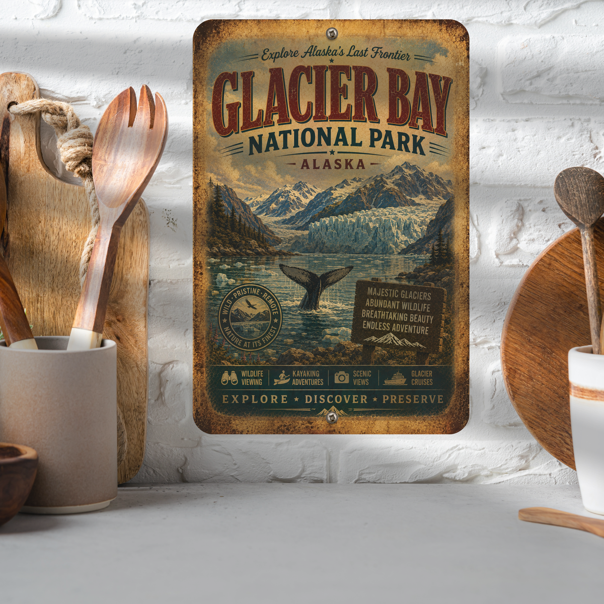 Glacier Bay National Park Sign