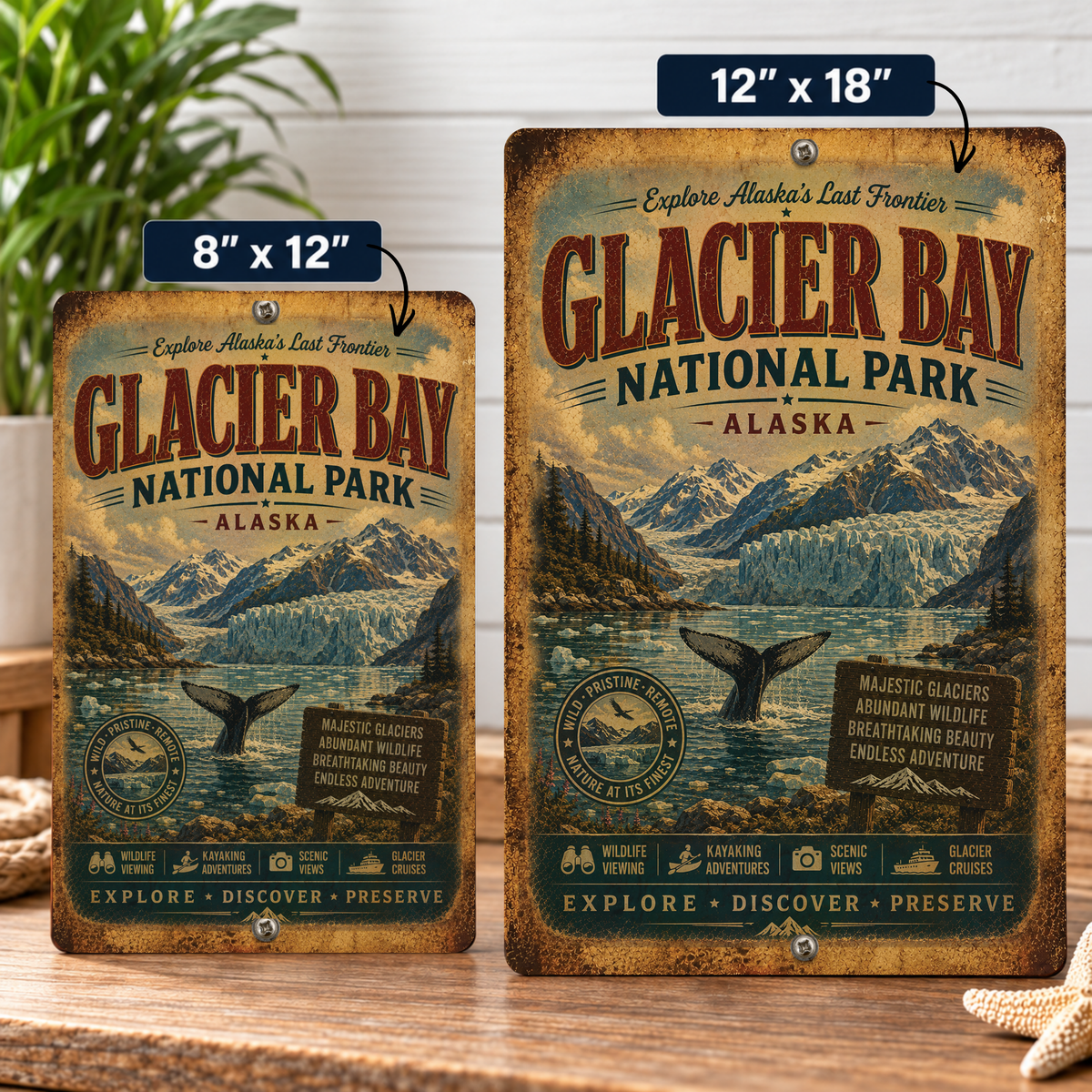 Glacier Bay National Park Sign