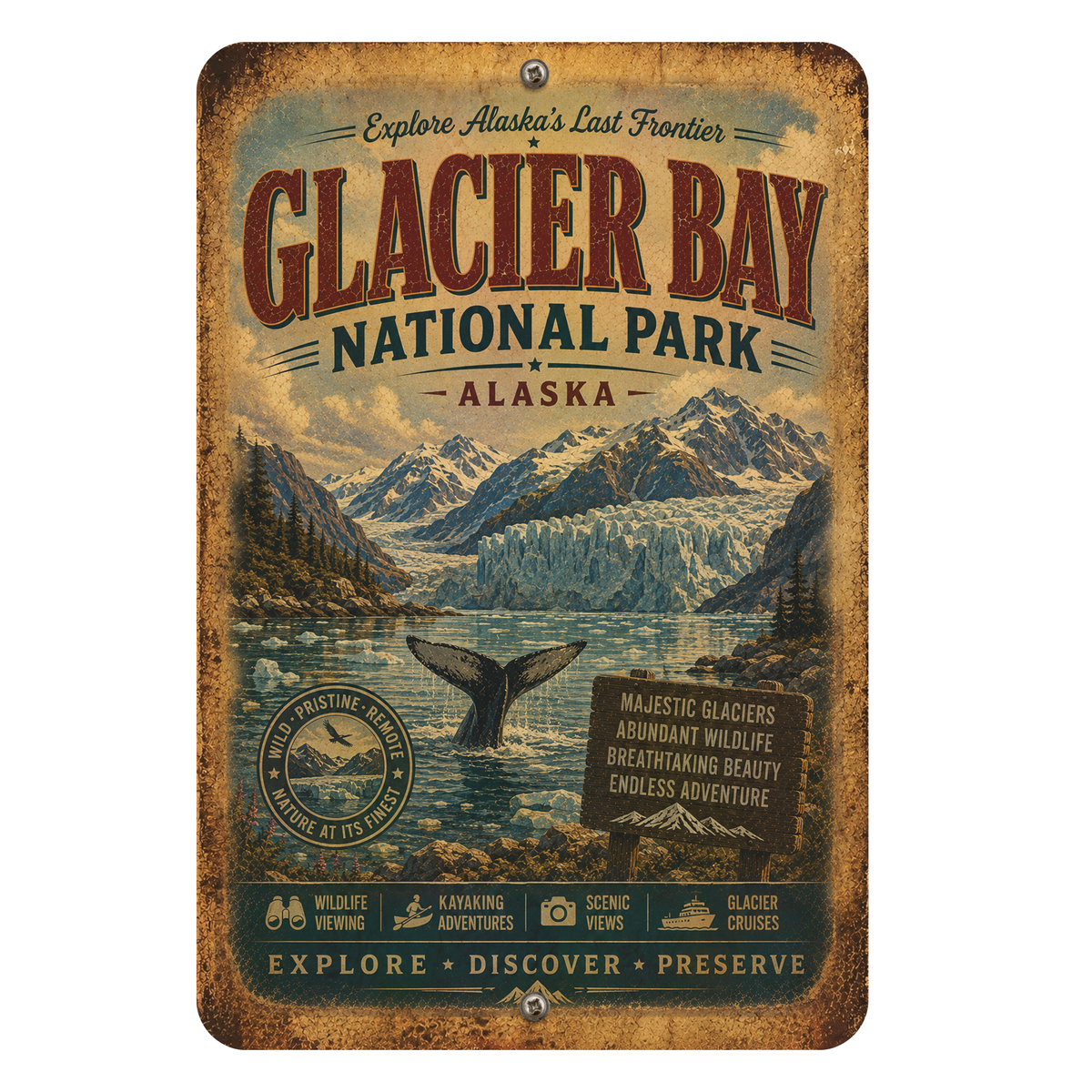 Glacier Bay National Park Sign