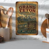 Grand Teton National Park Metal Sign