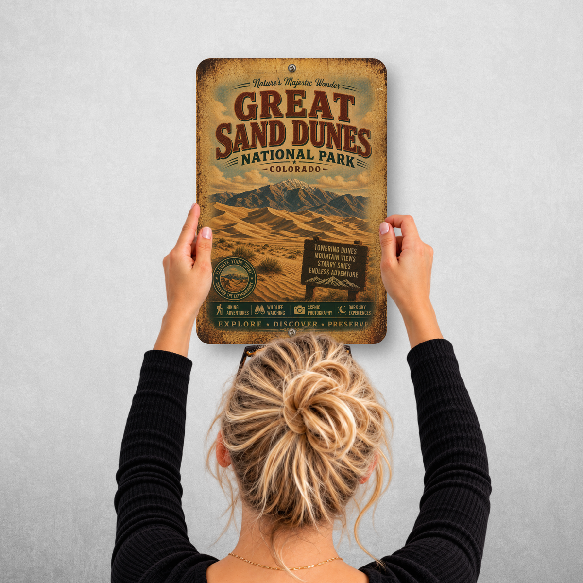 Great Sand Dunes National Park Sign