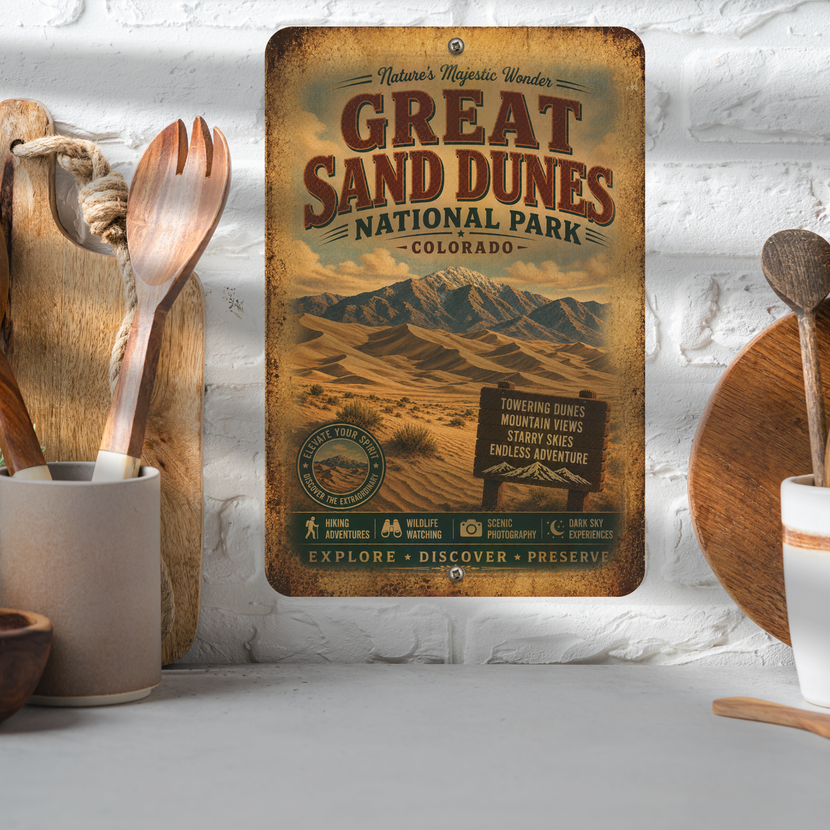 Great Sand Dunes National Park Sign