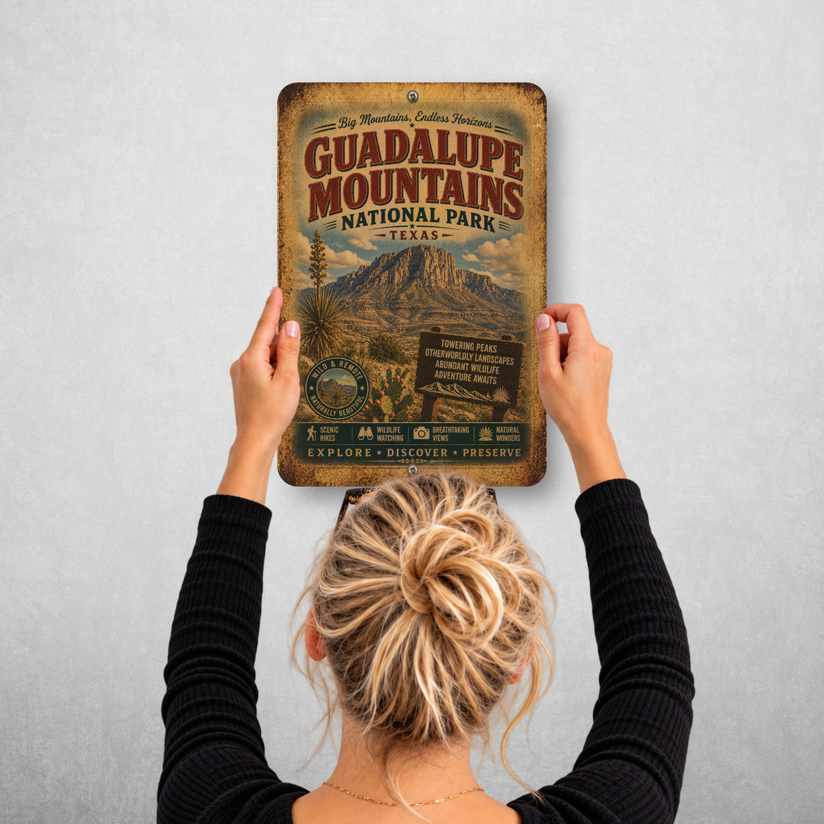 Guadalupe Mountains National Park Sign