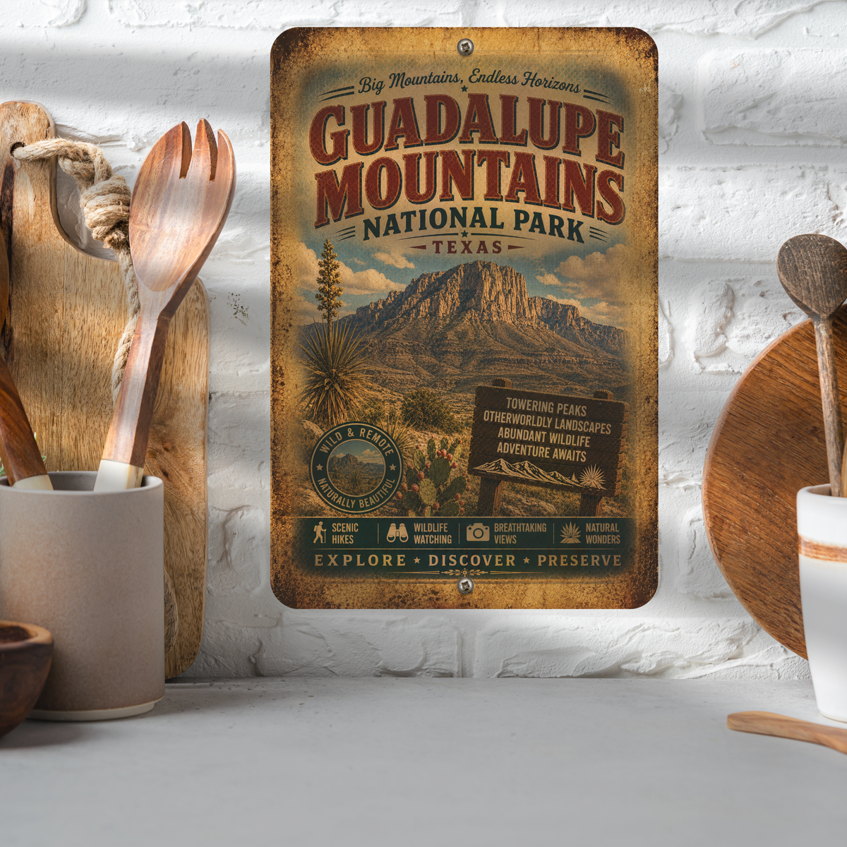 Guadalupe Mountains National Park Sign
